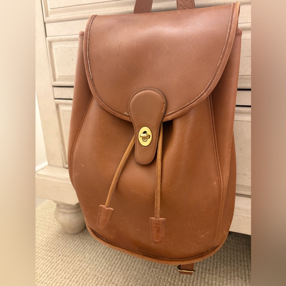 Vintage Coach Leather Backpack - Picture 2 of 6